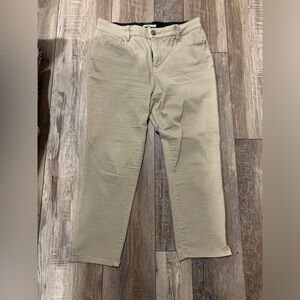 Ankle length tan pants
